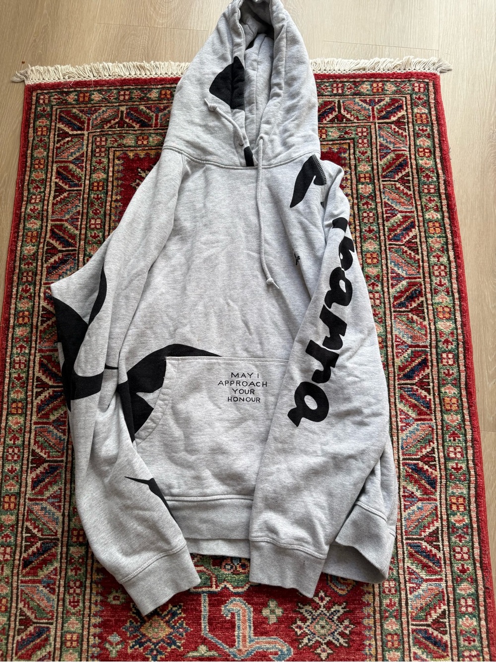 ByParra Grey Graphic Hoodie - Size XL